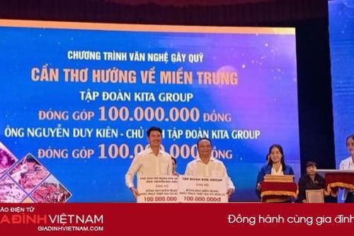 KITA Group cùng Ủy ban MTTQ Việt Nam TP Cần Thơ quyên góp ủng hộ miền Trung