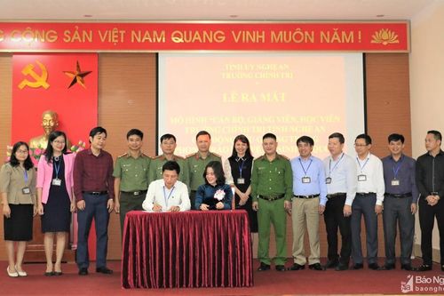 Ra mắt mô hình an ninh trật tự tại Trường Chính trị tỉnh Nghệ An