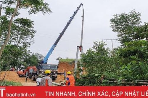 3.214 hộ dân Hương Sơn, Đức Thọ đang bị cắt điện