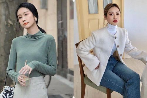 Lý do để áo cotton cao cổ đủ cân mọi set đồ của nàng công sở trong ngày lạnh