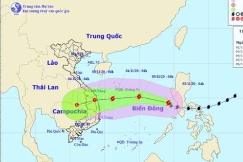 Bão Goni cách quần đảo Hoàng Sa 820km, trở thành cơn bão số 10, gió giật cấp 12