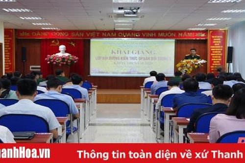 T.P Thanh Hóa bồi dưỡng kiến thức quốc phòng - an ninh đối tượng 3