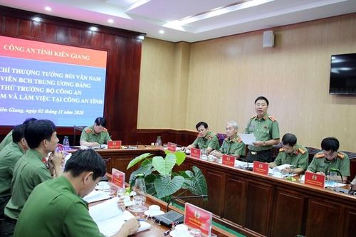 Nâng cao hiệu quả công tác, bảo đảm tốt ANTT địa bàn tỉnh Kiên Giang