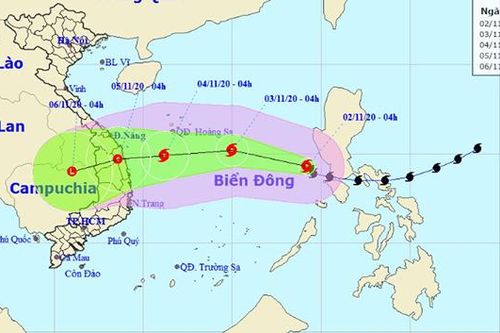 Tin bão khẩn cấp cơn bão số 10 trên Biển Đông