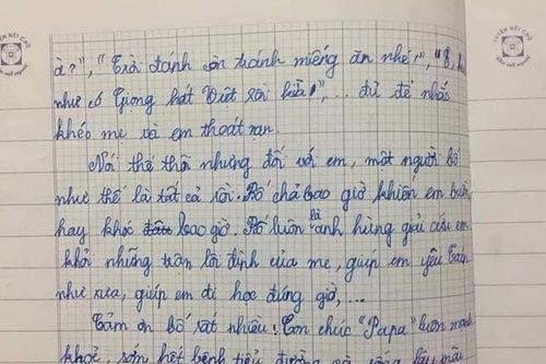 Bài văn tả bố 'xấu hết phần thiên hạ' khiến dân mạng vô cùng thích thú