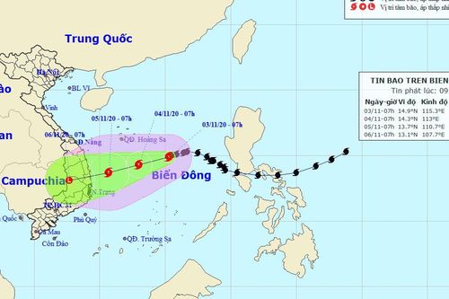 Dự báo thời tiết: Tin bão trên Biển Đông, bão số 10 cách quần đảo Hoàng Sa khoảng 400km