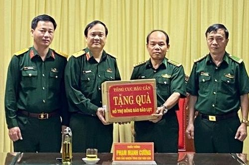 Kiểm tra công tác khắc phục thiệt hại bão số 9 tại BĐBP Quảng Ngãi