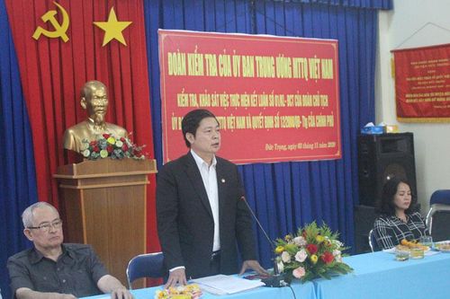 Đoàn công tác của Ủy ban Trung ương MTTQ Việt Nam khảo sát tại huyện Đức Trọng
