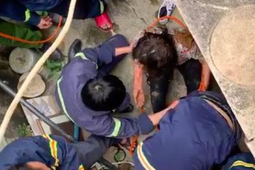 Kịp thời cứu sống người phụ nữ rơi xuống giếng 25m