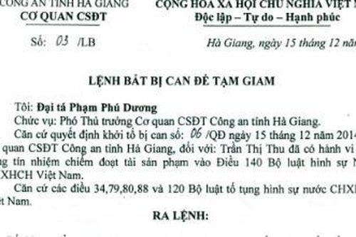 TT-Huế: Bắt giam nguyên chủ tịch phường và 4 nhân viên địa chính