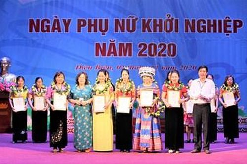 Điện Biên: Trao chứng nhận 5 ý tưởng xuất sắc phụ nữ khởi nghiệp năm 2020
