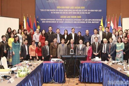 Diễn đàn pháp luật ASEAN 2020: Chia sẻ kinh nghiệm nâng cao hiệu quả tổ chức thi hành pháp luật