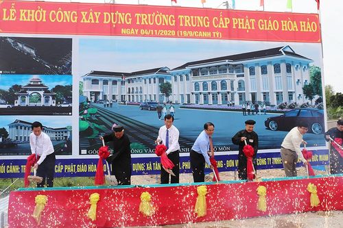 Khởi công xây dựng Trường Trung cấp Phật giáo Hòa Hảo