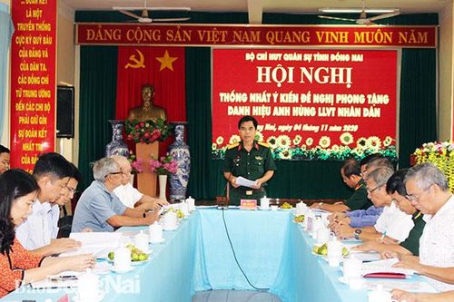 Đề nghị phong tặng danh hiệu anh hùng lực lượng vũ trang nhân dân đối với 2 tập thể