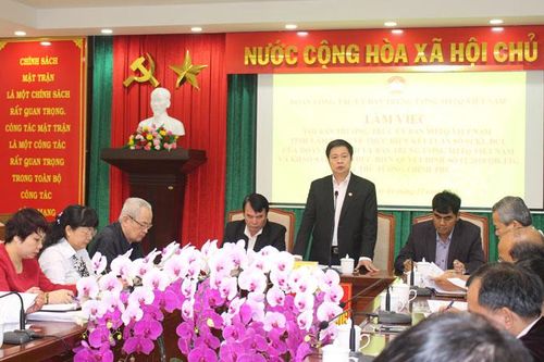 Đoàn công tác Ủy Ban Trung ương MTTQ Việt Nam làm việc tại Lâm Đồng