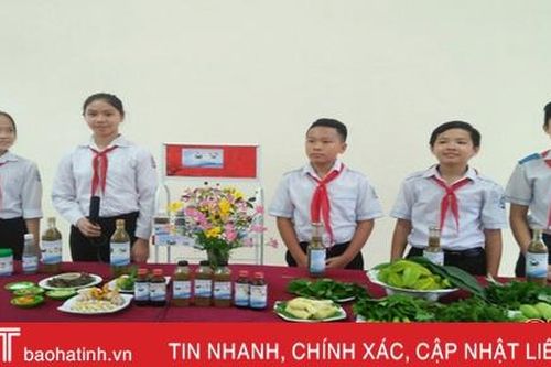 Ý tưởng khởi nghiệp của nhóm học sinh lớp 8 Hà Tĩnh vào bán kết cuộc thi cấp bộ