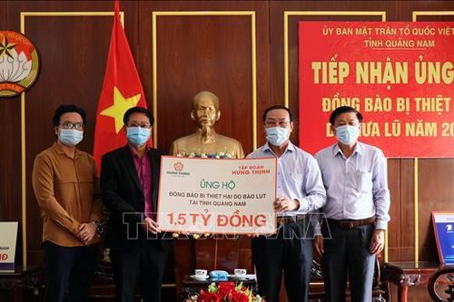 Hỗ trợ người dân Quảng Nam bị thiệt hại do mưa bão
