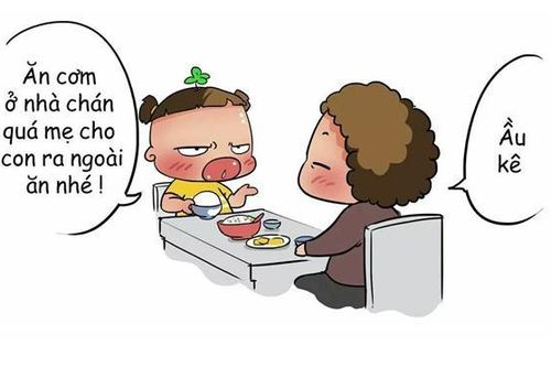 Đắng lòng khi được mẹ cho ra ngoài ăn cơm