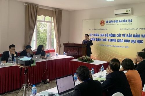 Tập huấn cán bộ nòng cốt về bảo đảm và kiểm định chất lượng giáo dục Đại học