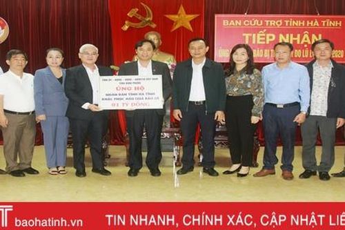 Bình Phước hỗ trợ Hà Tĩnh hơn 1 tỷ đồng khắc phục hậu quả lũ lụt