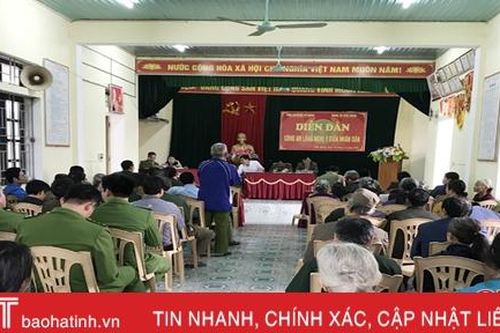 Công an Vũ Quang lắng nghe dân để giữ gìn an ninh trật tự