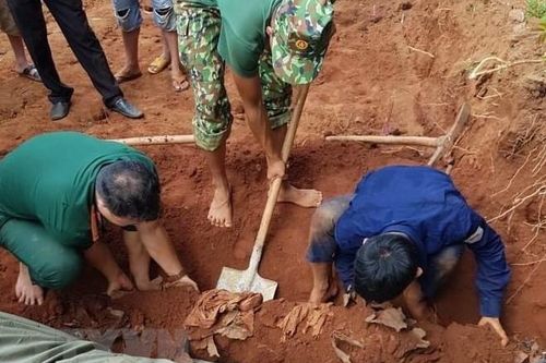 Tìm thấy thêm 7 hài cốt liệt sỹ ở xã biên giới giáp Campuchia