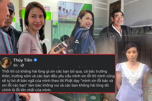 Thủy Tiên xin lỗi bác trưởng xóm - trưởng thôn, mong muốn anti-fan ngừng chiến