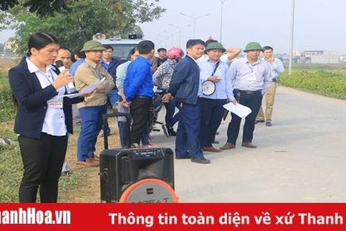 Hoằng Hóa cưỡng chế thu hồi đất để thực hiện Dự án cụm công nghiệp Bắc Hoằng Hóa