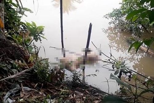 Thi thể không mặc quần áo trương phình dưới sông Bảo Định