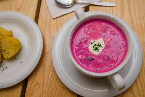 Loại súp mang màu hồng khác thường