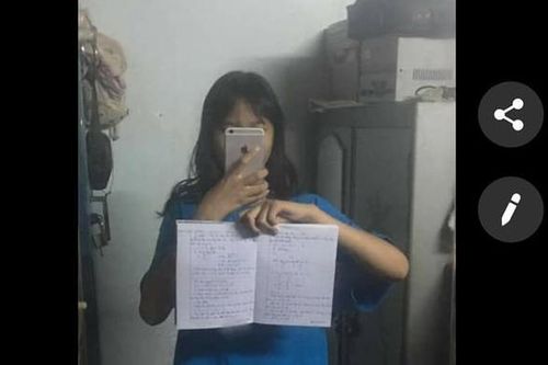 Nữ sinh 'ngậm đắng nuốt cay' khi nhờ bạn thân chụp hộ ảnh bài học để ghi chép lại