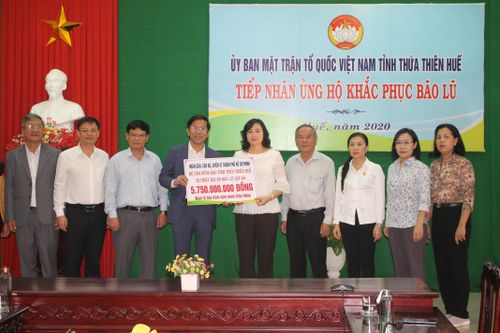 TP HCM ủng hộ đồng bào tỉnh Thừa Thiên-Huế 5, 75 tỷ đồng