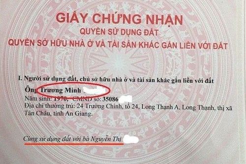 Sổ đỏ đứng tên tối đa bao nhiều người?