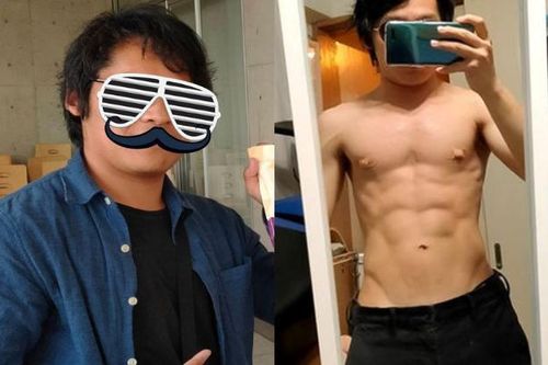 Chuyện thật như đùa, chàng trai Nhật Bản lên bụng 6 múi sau nửa năm cày game