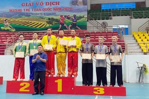 An Giang lần đầu đoạt huy chương vàng nội dung quyền Giải vô địch Wushu trẻ toàn quốc năm 2020