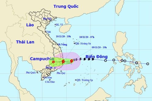 Sáng mai 10-11, bão số 12 vào vùng biển từ Bình Định đến Ninh Thuận