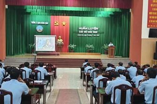 Trường Sĩ quan Không quân huấn luyện cứu hộ, cứu nạn năm 2020