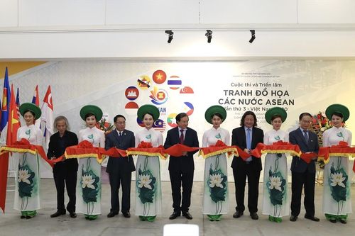 Triển lãm Tranh đồ họa các nước ASEAN - Việt Nam 2020
