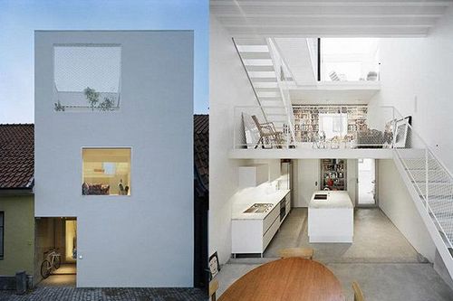 Thiết kế mới lạ cho nhà mặt tiền hẹp chỉ 2-3m nổi bật giữa phố