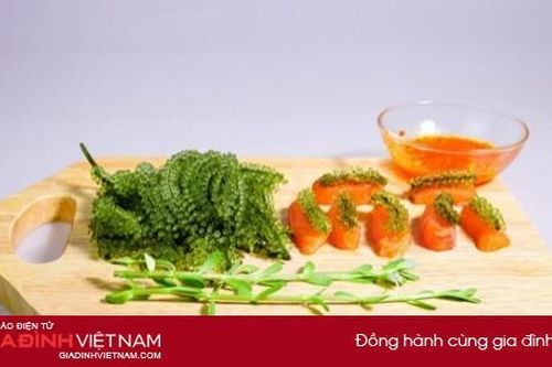 Cách làm salad rong nho cá hồi không tanh, giàu dinh dưỡng