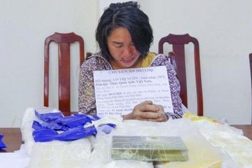 'Nữ quái' vận chuyển 50.000 viên ma túy cùng 1 bánh heroin sa lưới