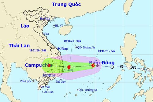Bão số 12 giật cấp 11 đang uy hiếp miền Trung