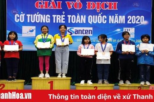Giải vô địch cờ tướng trẻ toàn quốc 2020: Thanh Hóa giành HCV cờ truyền thống lứa tuổi U9