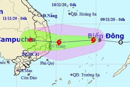 Tin bão khẩn cấp, miền Trung mưa lớn tới 400 mm từ trưa nay 9-11