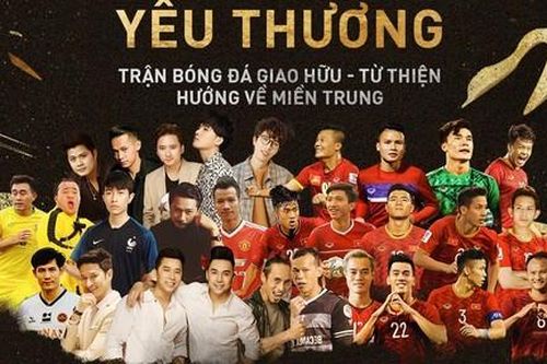 Dàn sao showbiz và tuyển thủ quốc gia đá bóng từ thiện