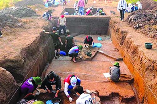 Hà Nội: Khai quật khảo cổ gò Dền Rắn thuộc Di chỉ khảo cổ học Vườn Chuối