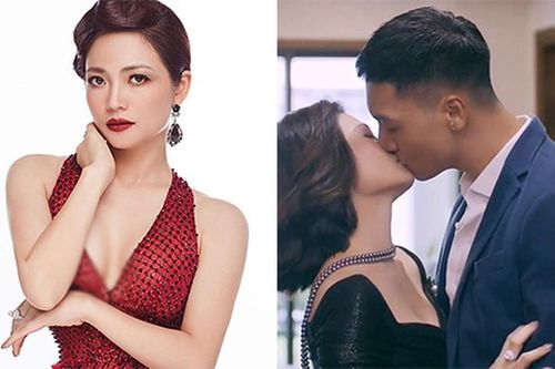 Vẻ gợi cảm của Kiều Anh đóng cảnh nóng cùng Mạnh Trường