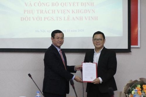 PGS.TS Lê Anh Vinh nhận nhiệm vụ phụ trách Viện Khoa học Giáo dục Việt Nam