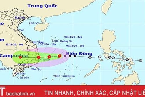 Hoàn lưu bão kết hợp với không khí lạnh sẽ gây mưa to ở Hà Tĩnh