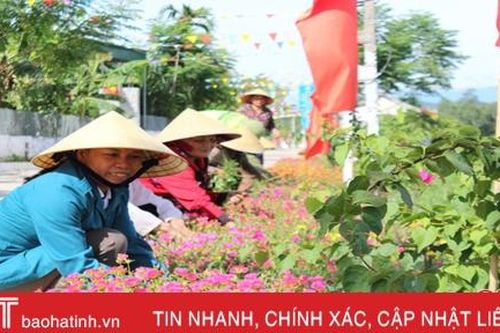 Phụ nữ Can Lộc góp sức xây dựng khu dân cư kiểu mẫu